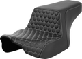 SADDLEMEN Step-Up Seat - Front Honeycomb - Silver Stitching - FL '23-'24 823-07-17705 — image 1