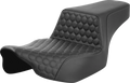SADDLEMEN Step-Up Seat - Extended Reach - Front Honeycomb - Gray Stitch - FL '23-'24 823-07-17802 — image 1