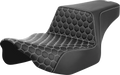 SADDLEMEN Step-Up Seat - Extended Reach - Front Honeycomb - White Stitch - FL '23-'24 823-07-17806 — image 1