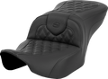 SADDLEMEN Heated Roadsofa™ Seat - Lattice Stitch - w/o Backrest - FLT/FLH '23-'24 823-07-182A0 — image 1
