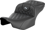 SADDLEMEN Roadsofa™ Extended Reach Seat - without Backrest - Lattice - Silver Stitch - FLTR/FLHX '23-'24 823-07-18405 — image 1
