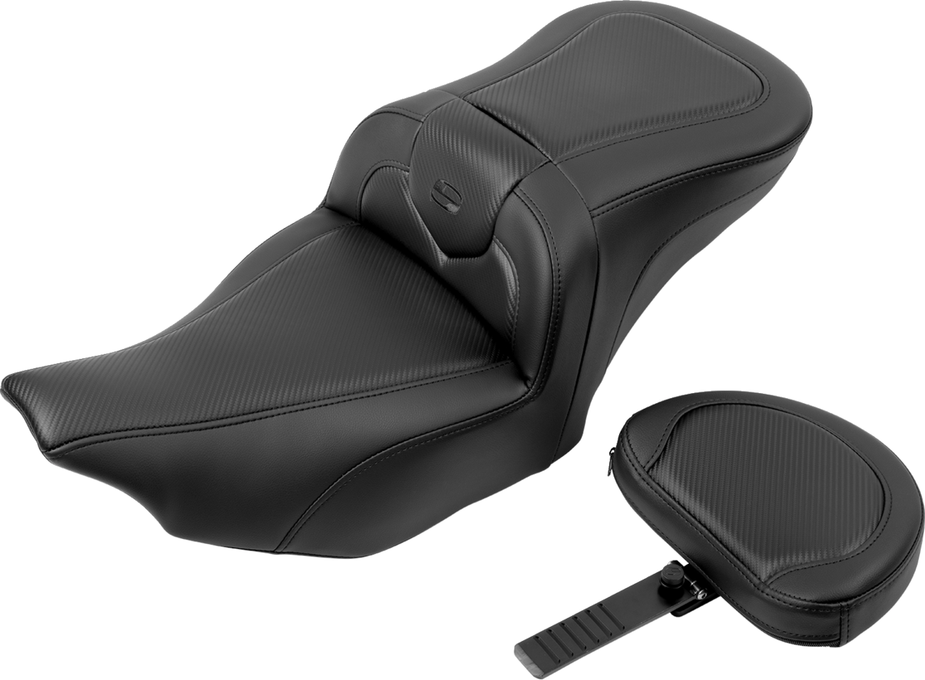 SADDLEMEN RoadSofa™ Seat - Carbon Fiber - with Backrest - FLTR/FLHX '23-'24 823-07-185B0 — image 6