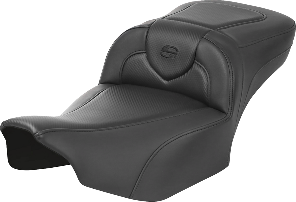 SADDLEMEN Roadsofa™ Extended Reach Seat - without Backrest - Carbon Fiber - FLTR/FLHX '23-'24 823-07-18600 — image 1