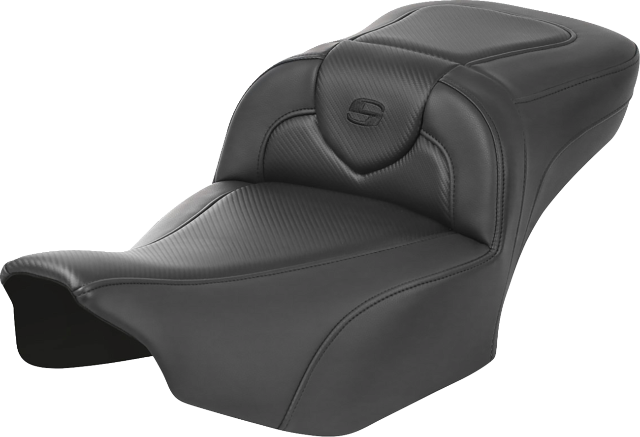SADDLEMEN Roadsofa™ Extended Reach Seat - without Backrest - Carbon Fiber - FLTR/FLHX '23-'24 823-07-18600 — image 1