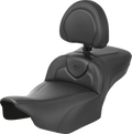 SADDLEMEN Roadsofa™ Extended Reach Seat - with Backrest - Carbon Fiber - FLTR/FLHX '23-'24 823-07-186B0 — image 1