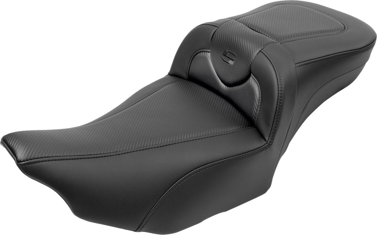 SADDLEMEN Roadsofa™ Extended Reach Seat - with Backrest - Carbon Fiber - FLTR/FLHX '23-'24 823-07-186B0 — image 4