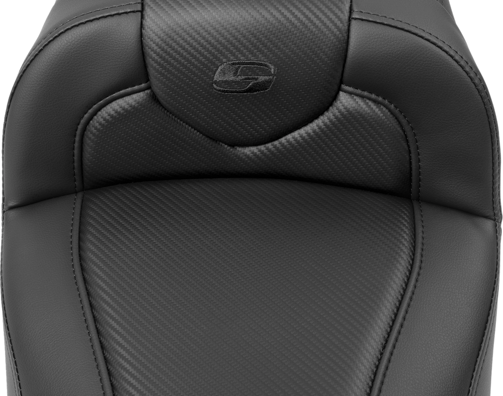 SADDLEMEN Roadsofa™ Extended Reach Seat - with Backrest - Carbon Fiber - FLTR/FLHX '23-'24 823-07-186B0 — image 7