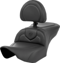 SADDLEMEN Roadsofa™ Seat - with Backrest - Black Stitching - FL '23-'24 823-07-187BR — image 1