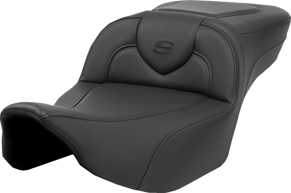 SADDLEMEN Heated RoadSofa™ Seat - Extended Reach - Smooth - w/o Backrest - FLT/FLH ’23-‘24 823-07-188A0 — image 1