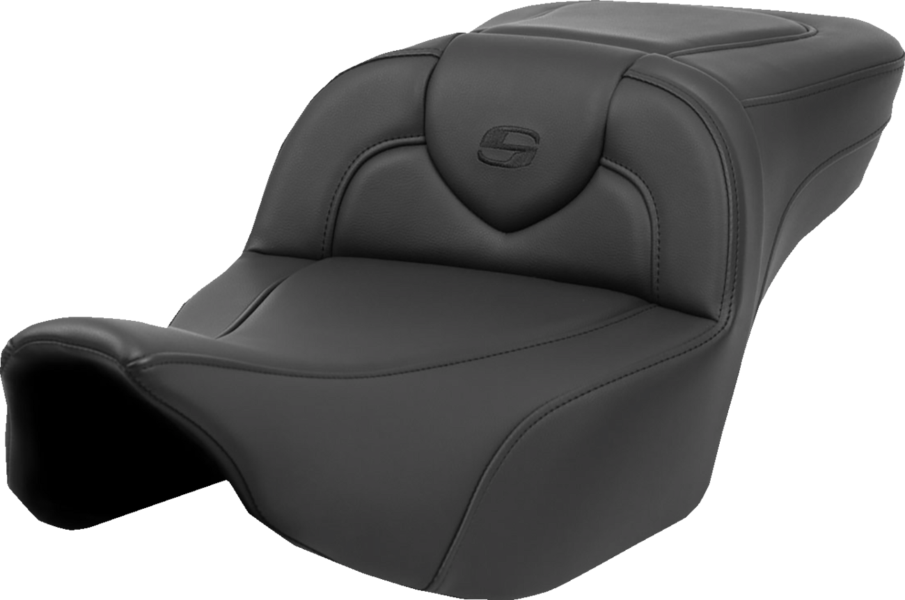 SADDLEMEN Heated RoadSofa™ Seat - Extended Reach - Smooth - w/o Backrest - FLT/FLH ’23-‘24 823-07-188A0 — image 1