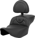 SADDLEMEN Heated RoadSofa™ Seat - Extended Reach - Smooth - w/ Backrest - FLT/FLH ’23-‘24 823-07-188C0 — image 1