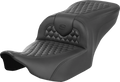 SADDLEMEN Heated RoadSofa™ Seat - Honeycomb Stitch - w/o Backrest - FLH/FLT '23-'24 823-07-189A0 — image 1