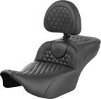 SADDLEMEN Roadsofa™ Extended Reach Seat - with Backrest - Honeycomb - FLTR/FLHX '23-'24 823-07-190B0 — image 1