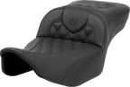 SADDLEMEN Roadsofa™ Extended Reach Seat - with Backrest - Honeycomb - FLTR/FLHX '23-'24 823-07-190B0 — image 3