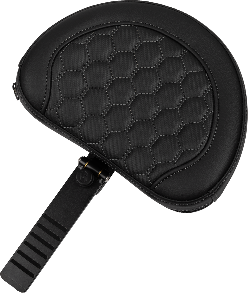 SADDLEMEN Roadsofa™ Extended Reach Seat - with Backrest - Honeycomb - Dark Gray Stitch - FLTR/FLHX '23-'24 823-07-190B2 — image 3