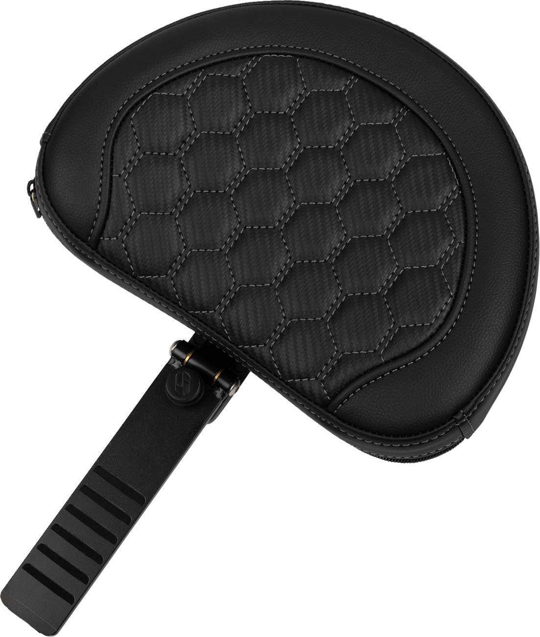 SADDLEMEN Roadsofa™ Extended Reach Seat - with Backrest - Honeycomb - Dark Gray Stitch - FLTR/FLHX '23-'24 823-07-190B2 — image 3