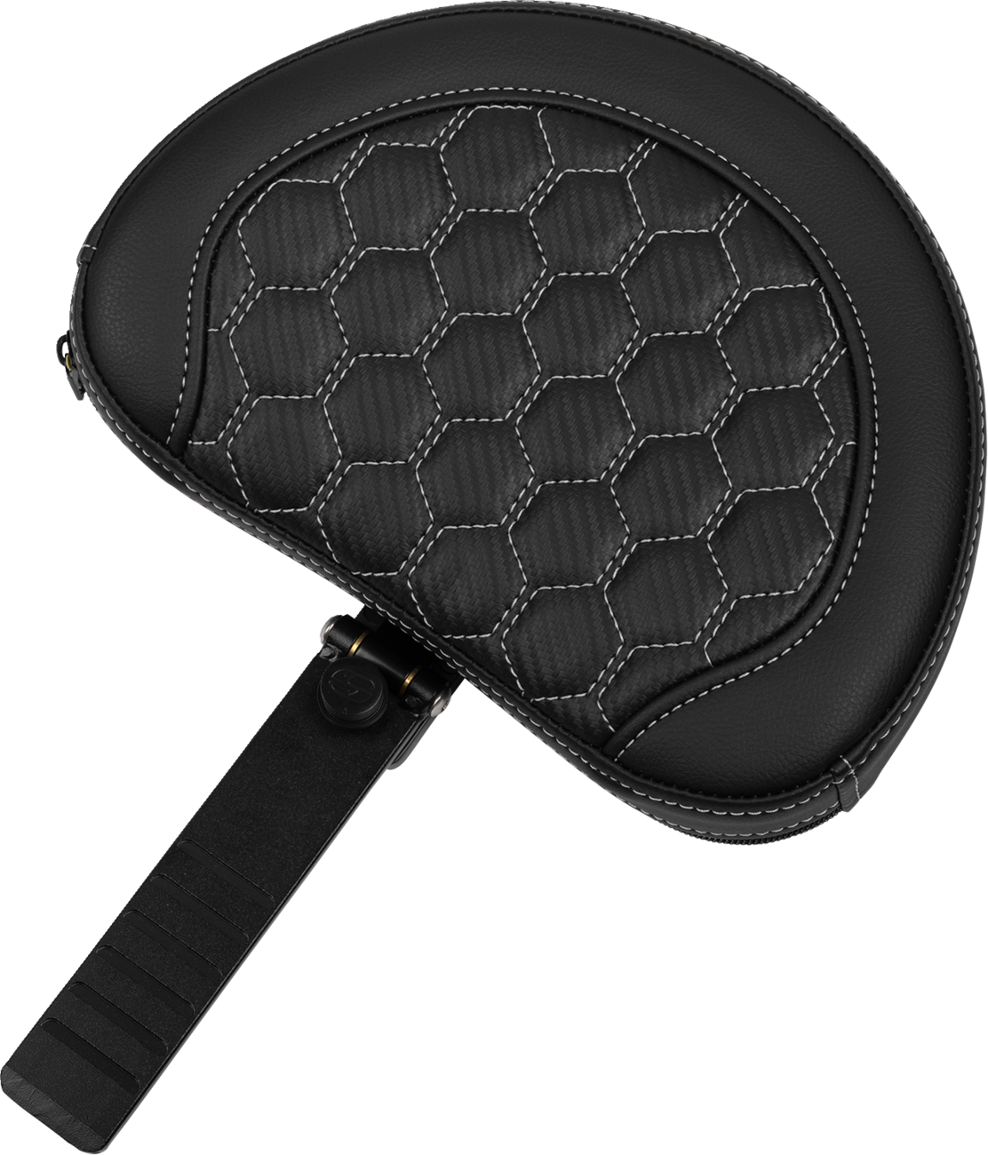 SADDLEMEN Roadsofa™ Extended Reach Seat - with Backrest - Honeycomb - Silver Stitch - FLTR/FLHX '23-'24 823-07-190B5 — image 2