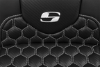SADDLEMEN Roadsofa™ Extended Reach Seat - with Backrest - Honeycomb - White Stitch - FLTR/FLHX '23-'24 823-07-190B6 — image 5