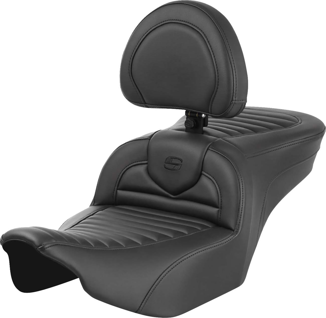 SADDLEMEN Roadsofa™ Seat - with Backrest - Tuck-n-Roll - FLTR/FLHX '23-'24 823-07-202B0 — image 1