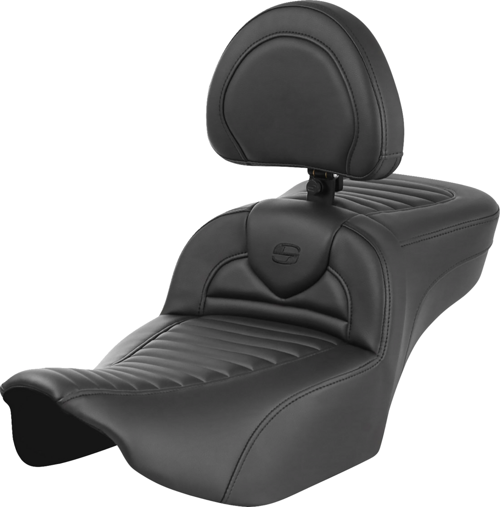 SADDLEMEN Roadsofa™ Extended Reach Seat - with Backrest - Tuck-n-Roll - FLTR/FLHX '23-'24 823-07-203B0 — image 1