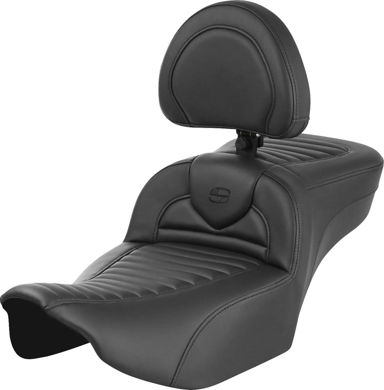 SADDLEMEN Roadsofa™ Extended Reach Seat - with Backrest - Tuck-n-Roll - FLTR/FLHX '23-'24 823-07-203B0 — image 1
