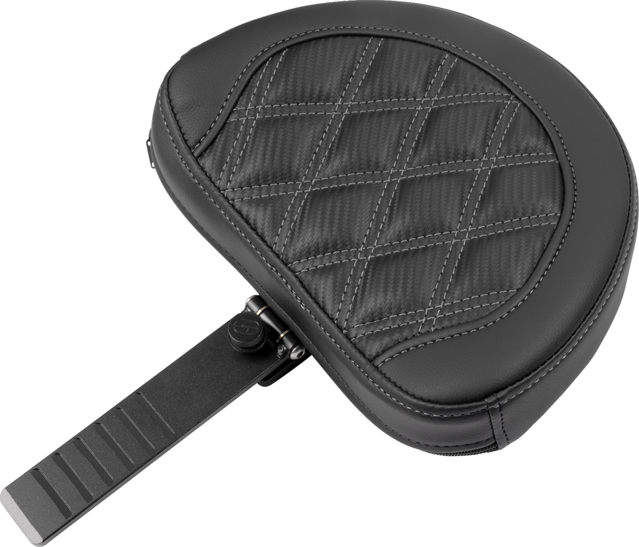 SADDLEMEN RoadSofa™ Seat - with Backrest - Carbon Fiber - Lattice Stitch - Gray Stitch - FLTR/FLHX '23-'24 823-07-206B2 — image 4