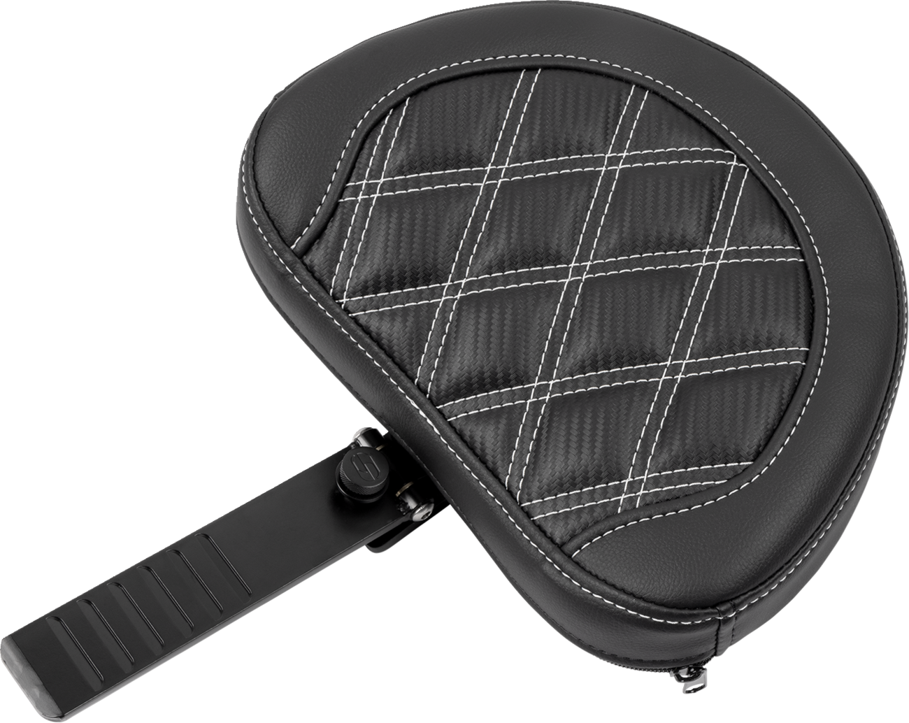 SADDLEMEN RoadSofa™ Seat - with Backrest - Carbon Fiber - Lattice Stitch - White Stitch - FLTR/FLHX '23-'24 823-07-206B6 — image 5