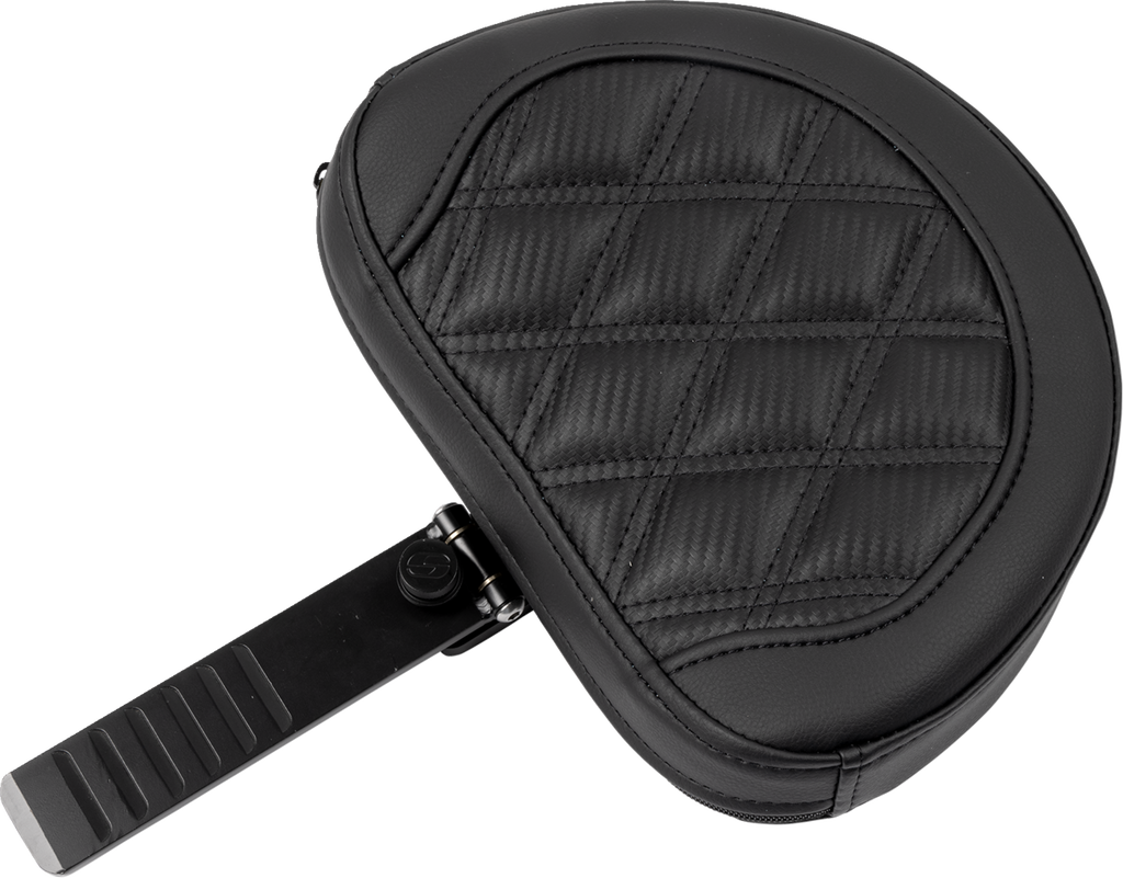SADDLEMEN Roadsofa™ Extended Reach Seat - with Backrest - Carbon Fiber - Lattice Stitch - FLTR/FLHX '23-'24 823-07-207B0 — image 3