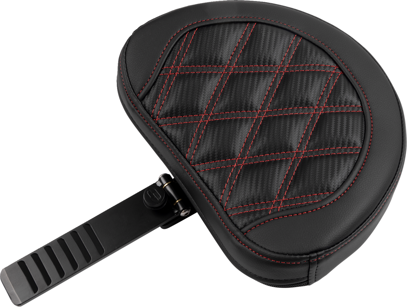 SADDLEMEN Roadsofa™ Extended Reach Seat - with Backrest - Lattice Stitch - Red Stitch - FLTR/FLHX '23-'24 823-07-207B4 — image 4