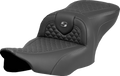 SADDLEMEN Roadsofa™ Seat - Dragon Scale Stitch - Dark Gray Stitch - w/o Backrest - FLTR/FLHX '23-'24 823-07-20802 — image 1