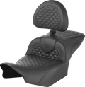 SADDLEMEN Roadsofa™ Seat - Dragon Scale Stitch - w/ Backrest - FLTR/FLHX '23-'25 823-07-208B0 — image 1