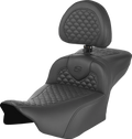 SADDLEMEN Roadsofa™ Seat - Dragon Scale Stitch - w/ Backrest - Extended Reach - FLTR/FLHX '23-'25 823-07-209B0 — image 1