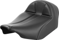 SADDLEMEN Dominator Solo Seat - Carbon Fiber w/ Silver Stitch - Extended Reach - FLT/FLH '23-'24 823-07E-0042 — image 1