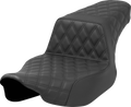 SADDLEMEN Step-Up Seat - Full Latice Stitch - Black - Extended Reach - FL '23-'24 823-07E-175 — image 1