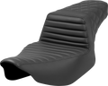 SADDLEMEN Step-Up Seat - Front Tuck-n-Roll/Rear Lattice - Black - Extended Reach - FL '23-'24 823-07E-176 — image 1