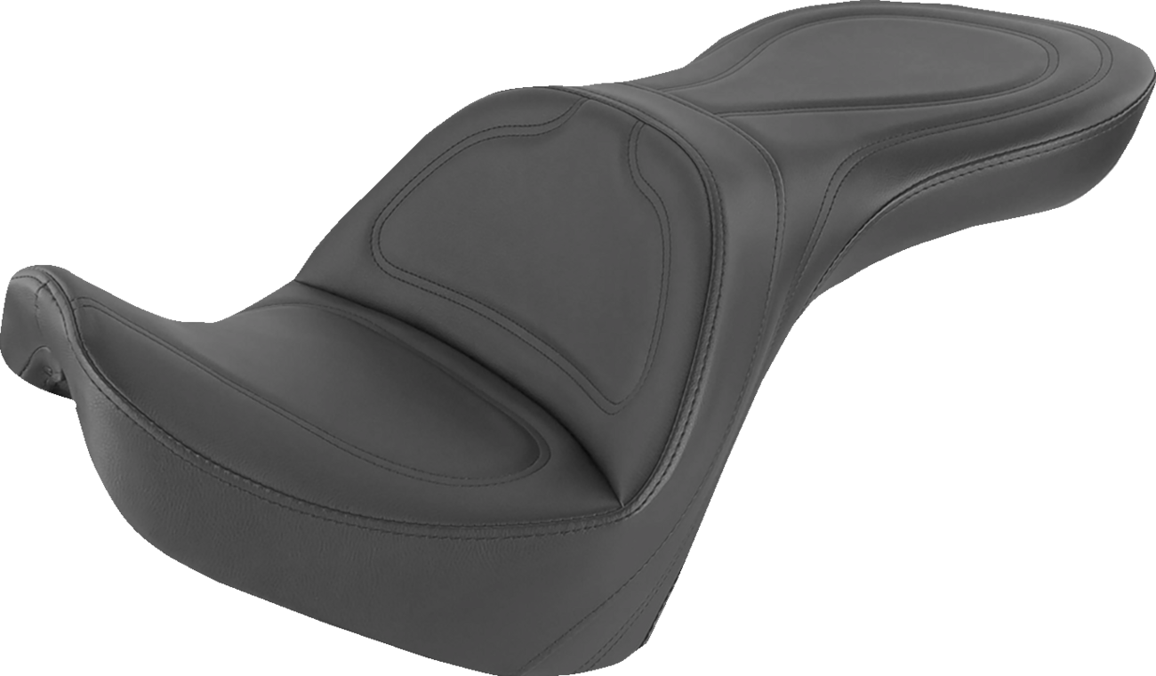 SADDLEMEN Seat - Explorer™ - Without Backrest - Stitched - Black - FXSTD '00-'07 8250JS — image 1