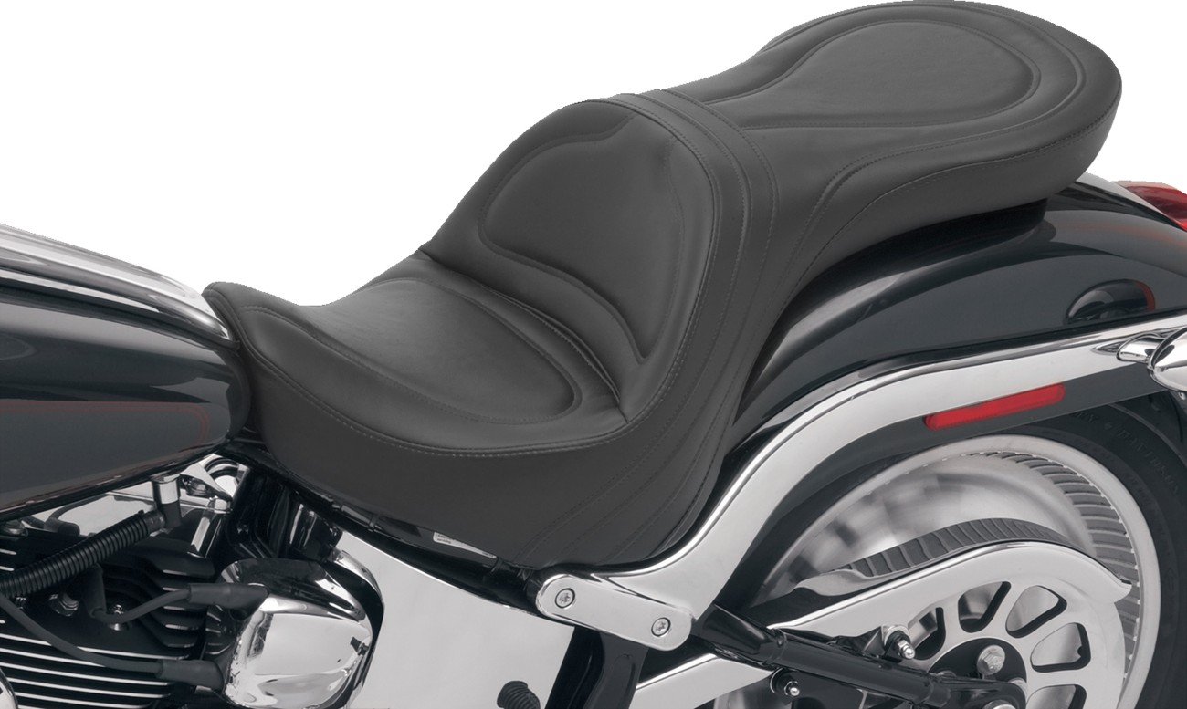 SADDLEMEN Seat - Explorer™ - Without Backrest - Stitched - Black - FXSTD '00-'07 8250JS — image 2