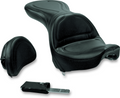SADDLEMEN Seat - Explorer™ - With Backrest - Stitched - Black - FXSTD '00-07 8252JS — image 1