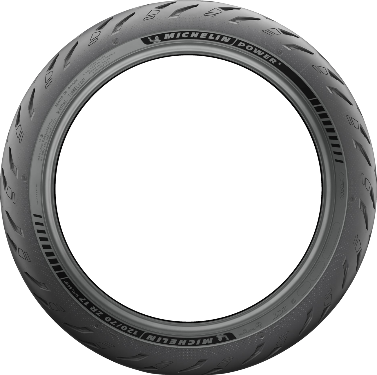 MICHELIN Tire - Power 5 - Front - 120/70ZR17 - (58W) 82645 — image 7