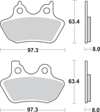 SBS Sintered Brake Pads - Harley-Davidson 826H.HS — image 2
