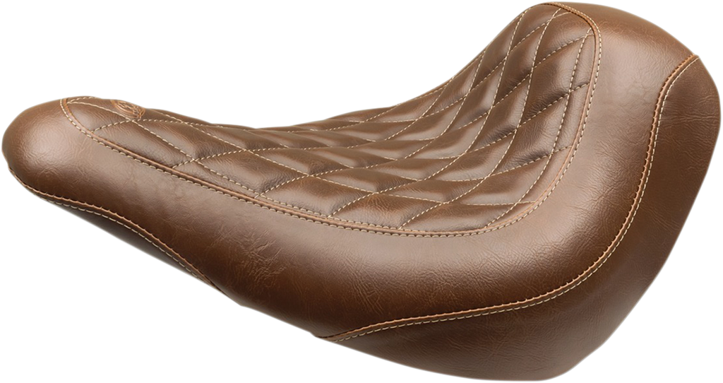 MUSTANG Wide Tripper™ Solo Seat - without Backrest - Diamond - Brown - FXLR/FLSB '18-'25 83041 — image 1