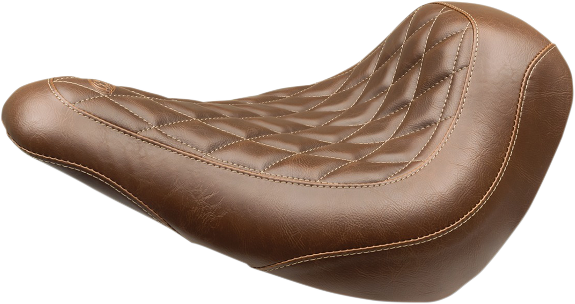 MUSTANG Wide Tripper™ Solo Seat - without Backrest - Diamond - Brown - FXLR/FLSB '18-'25 83041 — image 1
