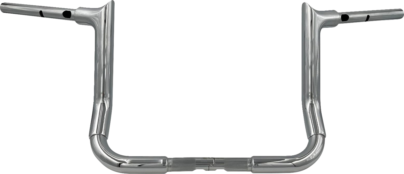 FAT BAGGERS INC. 1-1/2" EZ Install Pointed Top Handlebar - 12" - Chrome 845012 — image 1