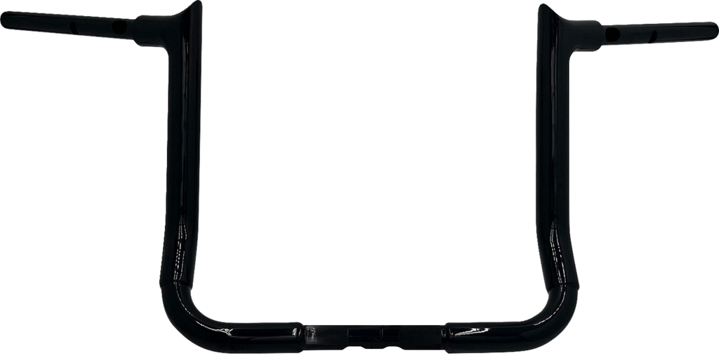 FAT BAGGERS INC. 1-1/2" EZ Install Pointed Top Handlebar - 14" - Black 845014-B — image 1