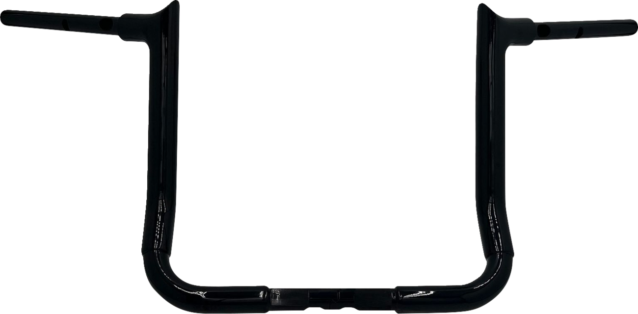 FAT BAGGERS INC. 1-1/2" EZ Install Pointed Top Handlebar - 14" - Black 845014-B — image 1