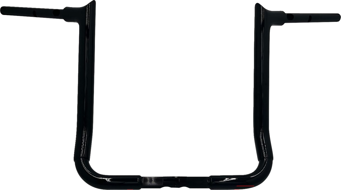 FAT BAGGERS INC. 1-1/2" EZ Install Pointed Top Handlebar - 16" - Black 845016-B — image 1