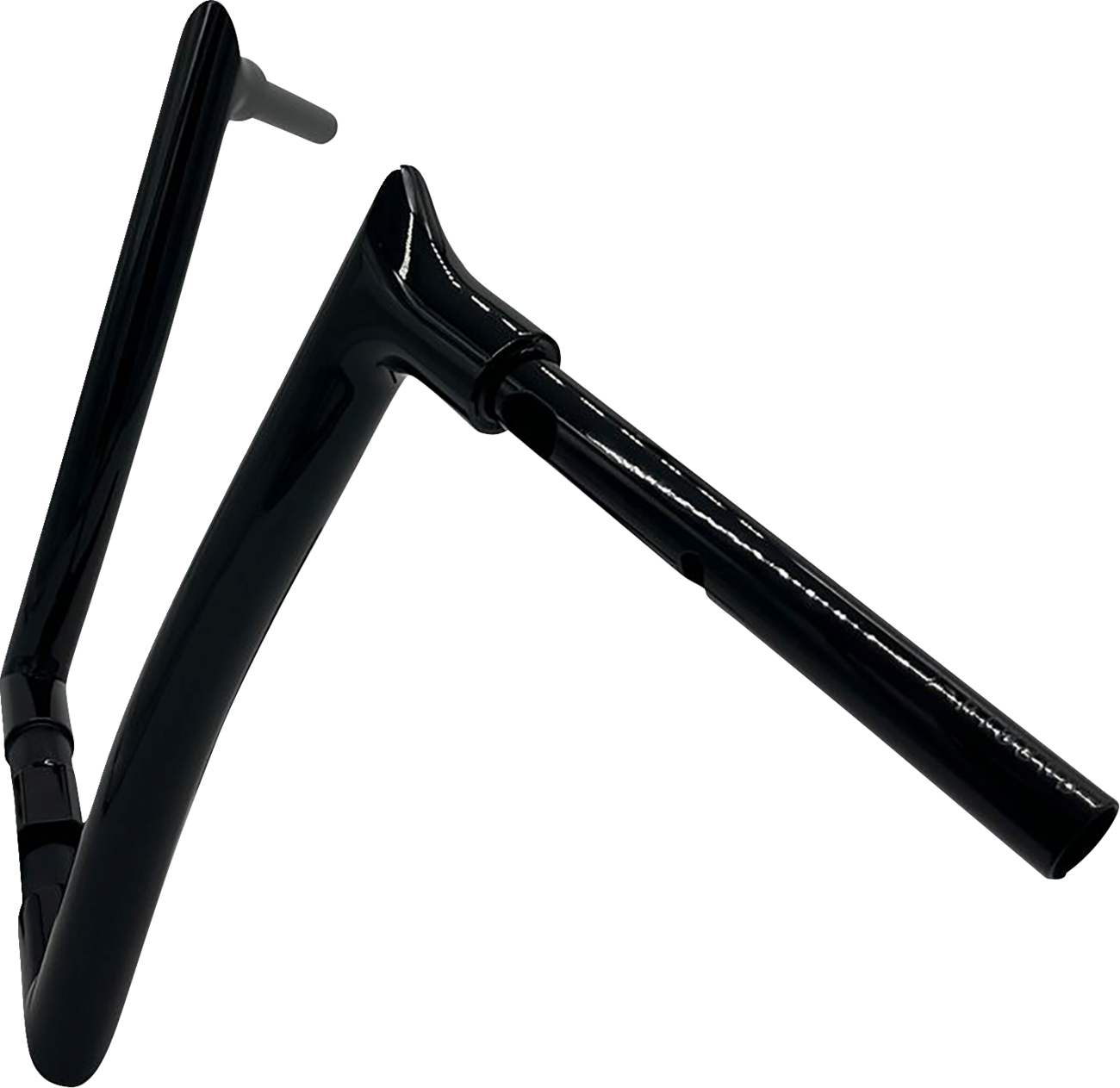 FAT BAGGERS INC. 1-1/2" EZ Install Pointed Top Handlebar - 14" - Black 848014-B — image 2