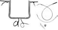 FAT BAGGERS INC. 1-1/2" EZ Install Pointed Top Handlebar - 14" - Chrome 849014 — image 1