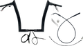 FAT BAGGERS INC. 1-1/2" EZ Install Pointed Top Handlebar - 14" - Black 849914-B — image 1