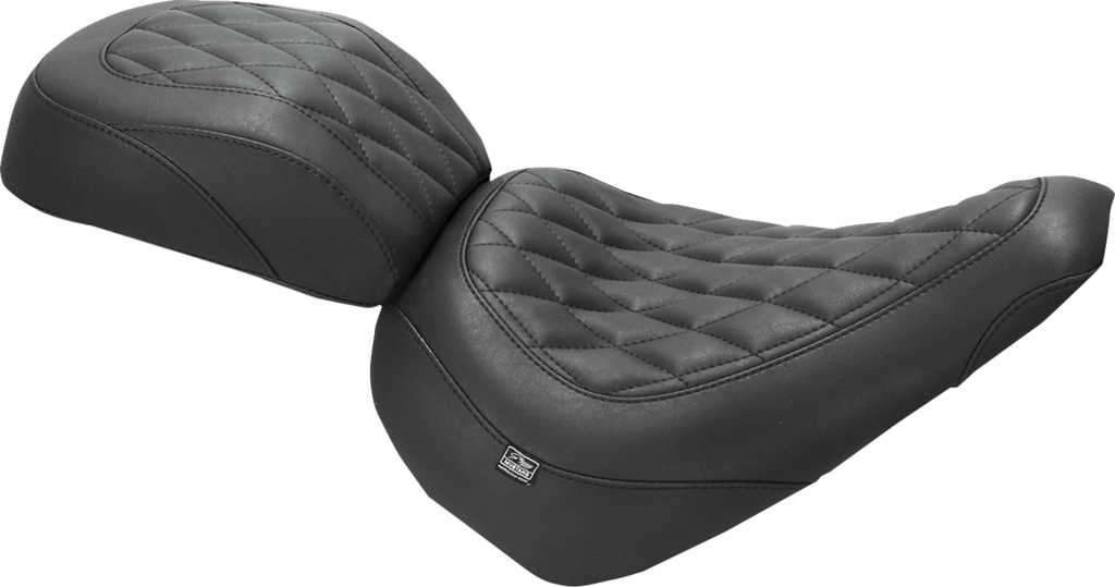 MUSTANG Wide Tripper™ Solo Seat - no Backrest - Diamond - Black Stitch - FXBR '23-'25 85033 — image 2